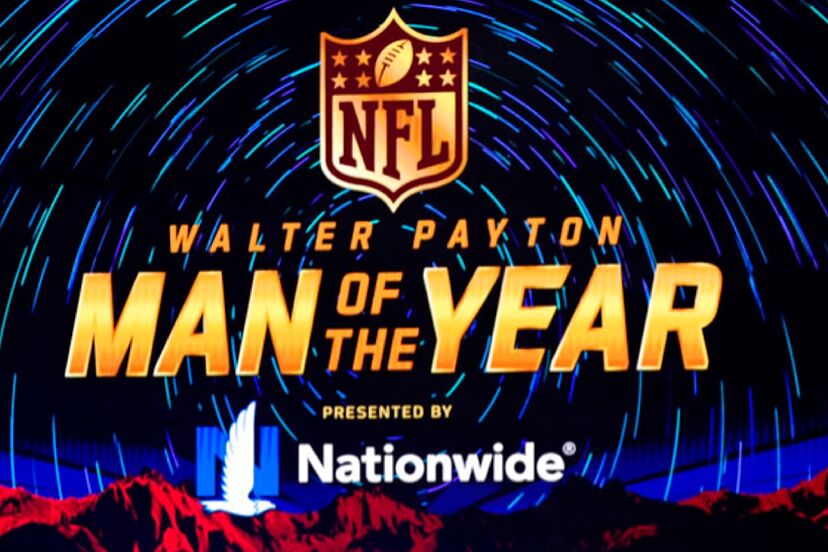 Walter Payton Man of the Year presented by Nationwide LED board display at an NFL venue